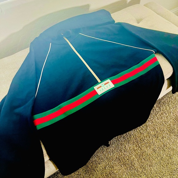 Men/Women Gucci Jersey Hoodie size M. Worn one time. Price is FIRM!!! - Picture 3 of 8